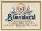Standard Beer Label 9" x 12" Metal Sign
