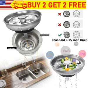 Tapón de drenaje para cocina doméstica de acero inoxidable colador enchufe de residuos - Imagen 1 de 16