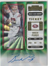 Brock Purdy SSP  2022 Panini Contenders Ticket Wild Card Round Auto 49ers