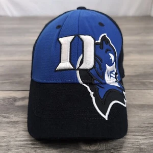 Duke Blue Devils Hat Cap One Size Flex Stretch Fitted White Top of World Y2K - Picture 1 of 9