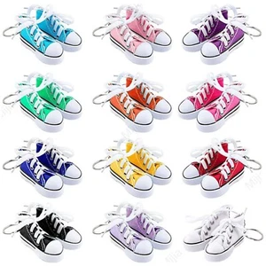 Small Sports Mini Cute Shoes Sneakers Trainers Keys Keychain Keyring Gift Mens - Foto 1 di 21