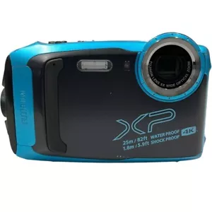 Fujifilm Digital Camera XP140 FX-XP140SB Sky Blue Waterproof From Japan - Picture 1 of 5