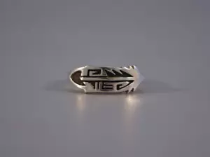 Navajo Sterling Silver Ring Signed Cortez Size 7 1/2 - Picture 1 of 5