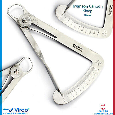 Dental Ortho Wax Type Iwanson Crown Caliper Tooth Diamond Iwanson Gauge Calipers • 4.99£