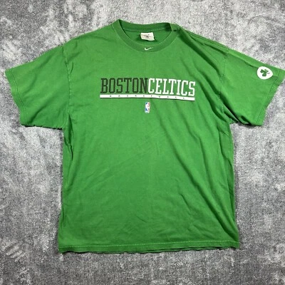 Camiseta Nike Para Hombre XL Bordada Centro Swoosh Logo Boston Celtics Verde NBA EE. UU. Foto 1 de 4