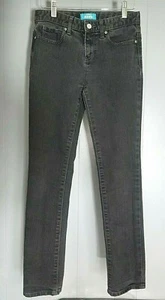 Girls Skinny Jeans Adjustable Waist Pants Old Navy Black Size 14 - Picture 1 of 4