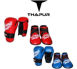 Thapur Sports Kimono Semi-Contact Karate Sparring Gear Set of Gloves and Boots - Picture 1 of 9