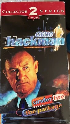 Under Fire/The Package (VHS) Gene Hackman double feature on 2 VHS tapes - Image 1 of 2
