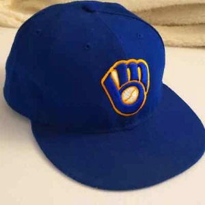 Milwaukee Brewers Sz 7 1/8 New Era 59Fifty Hat - Picture 1 of 8