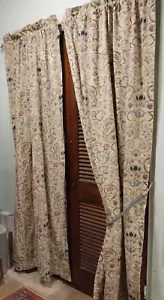 Par de cortinas vintage Ralph Lauren Provence - 84" de largo lavadas - algodón/forradas - Imagen 1 de 19