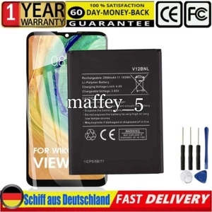Akku 2900mAh für WIKO Harry 2, View, W-V600, V12BNL, Tommy 3 plus phone Batterie - Zdjęcie 1 z 6