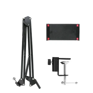 4.72-7 inch Lazy Bed Phone Holder Folding Long Arm Tablet Stand 360 Rotate Mount - Picture 1 of 20