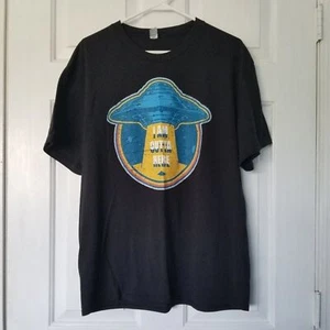 Camiseta Alien Spaceship Para Hombre Negra XL Manga Corta I Am Outta Here Gráfico - Imagen 1 de 4