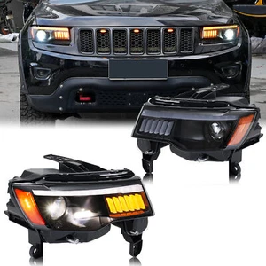 Faros LED para Jeep Grand Cherokee WK2 4ª Generación 2017-2021 Blackout Lámpara Delantera - Imagen 1 de 5