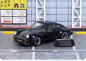 1/64 Maßstab Master Porsche 930 Blackbird schwarz Druckguss Auto Modell Spielzeug Geschenk - Bild 1 von 5