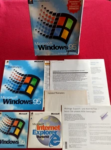 PC Microsoft Windows 95 Update + Internet Explorer Starter-Kit - CD Big Box CiB - Afbeelding 1 van 14