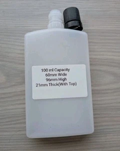 Bottiglie Postali Bottiglia Piatta 100ml Spedizione Stesso Giorno - Foto 1 di 2