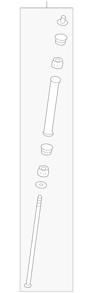 Подлинное звено стабилизатора вала задней подвески GM 20929893 - Изображение 1 из 3