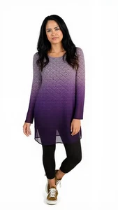 Alfani Womens Printed Super Tunic, Size Small - Picture 1 of 1
