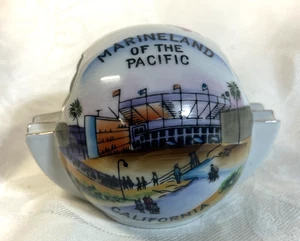 MARINELAND of Pacific,CALIFORNIA Souvenir ASHTRAY w PORPOISE, EW Japan  VGC - Picture 1 of 5