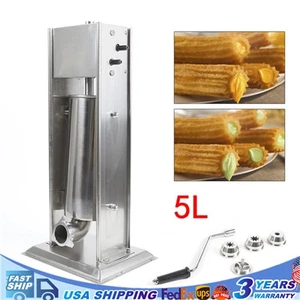 5L Vertical Manual Spanish Donuts Churros Machine Commercial Churrera Maker Tool - Bild 1 von 14
