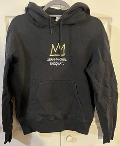 Sudadera con Capucha Jean-Michel Basquiat Crown UT Uniqlo Negra NYC Pop Icons Gráfico XS - Imagen 1 de 6