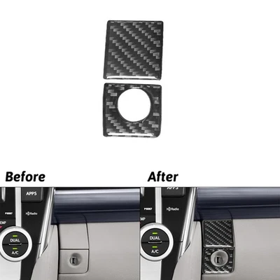 2X Carbon Fiber Co-pilot Storage Box Handle Cover For Toyota Camry 2012-2014 - image 1 of 4