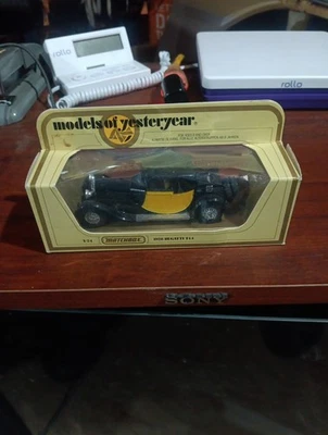 Matchbox Models of Yesteryear 1928 Bugatti T44 Y-24, 1:38 Scale, Some Box Wear. - Image 1 of 4