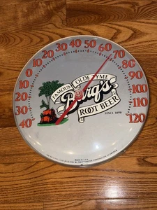 Vintage Barqs Root Beer Round 12 Inch Thermometer- Great Shape- Working - Picture 1 of 6