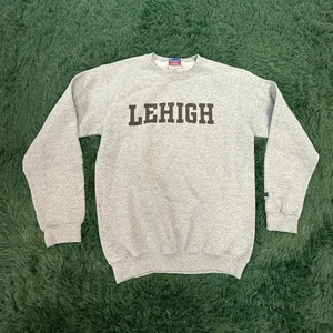 Lehigh University Gray | Brown Sweatshirt NCAA Y2K (Small - Note Measurement) - Picture 1 of 6