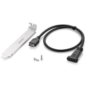 Type E Motherboard Header Usb Type C Female Expansion Extension Cable Pci Panel - Photo 1 sur 10