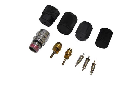 For 1995-2005 Dodge Neon A/C System Valve Core and Cap Kit 11958WKVZ 2000 2001 - Image 1 of 2