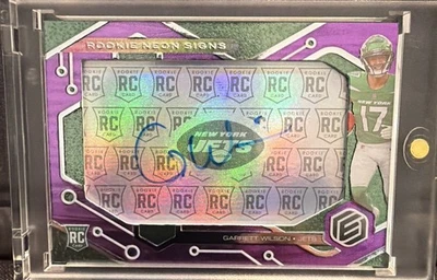 Garrett Wilson /5 Auto 2022 Panini Elements - Rookie Neon Signs #RNS-GW  - Image 1 of 3