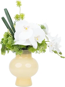 Artificial Flowers in Vase, Faux Flowers Arrangement by Floral Artist, Fake Flow - Picture 1 of 7