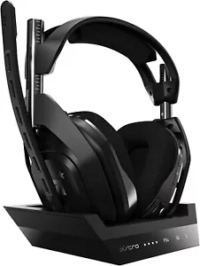 Casque Gaming Astro A50 Sans Fil + Station de Charge Noir PS4 PS5 PC - Imagen 1 de 5
