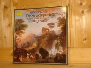 Signed Signiert PETER BUCK MELOS QUARTET Mendelssohn String Quartets DGG 4LP BOX - Bild 1 von 4