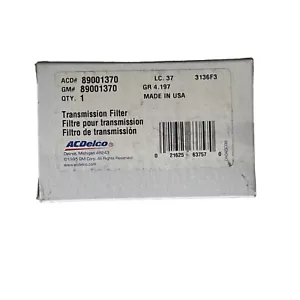 AC Delco Transmission Filter 89001370 GM#89001370 - Picture 1 of 3