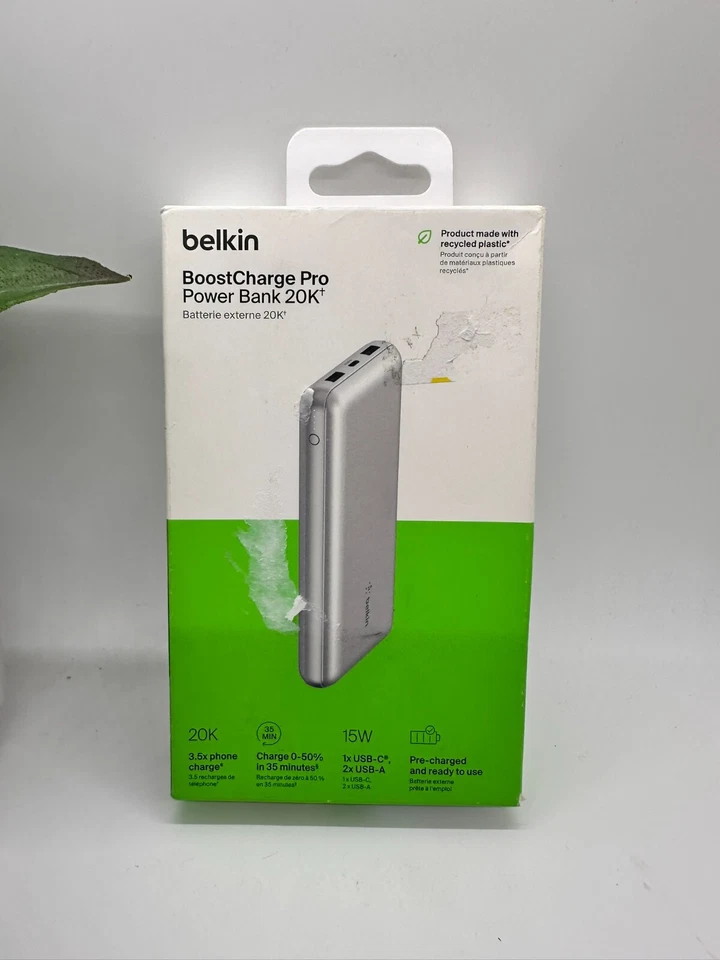 Belkin BPB012btSL BoostCharge Power Bank 20K-Silver