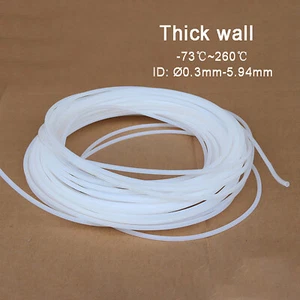 PTFE Tube Pipe AWG 600V Tubing, Wall thickness 0.25/0.3/0.4/0.5mm HIGH TEMP 260℃ - Picture 1 of 5
