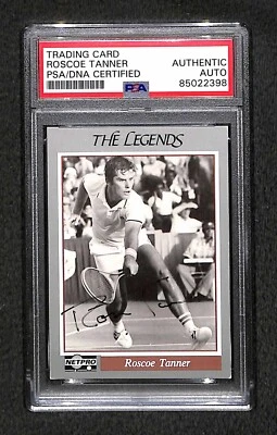 Roscoe Tanner "1977 Australian Open" 1991 Net Pro Tennis Signed Rookie Card PSA - Image 1 of 2