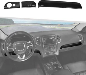 Carbon Fiber Center Console Panel Cover For Dodge Durango 2014-2020 Accessories - Picture 1 of 11