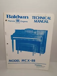 Baldwin Organ Model MCX-88 Technical Manual - Picture 1 of 4