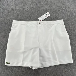 Vintage Lacoste Shorts Womens 5 White Tennis France Made Pleated NEW - Picture 1 of 19