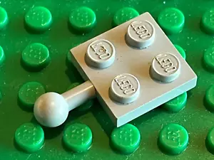 LEGO OldGray Light Gray Plate Modified 2x2 Tow Ball Ref 3729 / Set 920 483 462.. - Picture 1 of 1