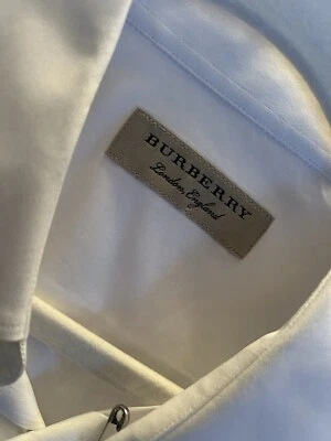 Camisa de vestir Burberry blanca manga larga Foto 1 de 4