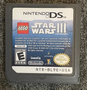 Lego Star Wars III The Clone Wars Nintendo DS Tested & Works FREE SHIP Cartridge - Picture 1 of 2
