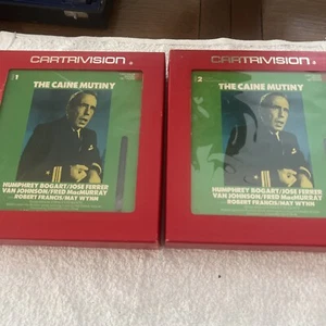 The Caine Mutiny Humphrey Bogart Part 1 & 2 Movie Cartrivision - Picture 1 of 5
