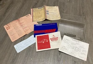 NISSAN 300ZX 1985 Genuine OEM OWNER'S MANUAL CASE PORTFOLIO WINDOW STICKER - Picture 1 of 16