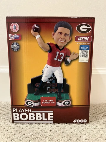 Stetson Bennett Georgia Bulldogs Football NCAA Champs Bobblehead Bobble /72 NIB Cover