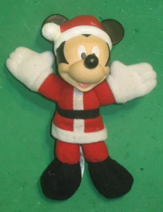 MICKEY MOUSE WEIHNACHTEN PUPPE WEIHNACHTSMANN PLÜSCH - ARCO/MATTEL 5 ZOLL DISNEY - Bild 1 von 3